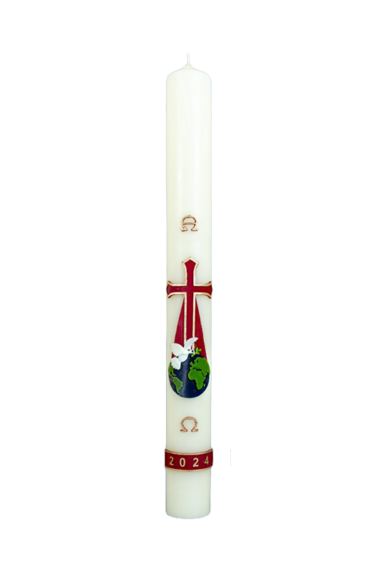 Rustieke Stompkaars Rood 68x160 mm - Kaars & Sfeer